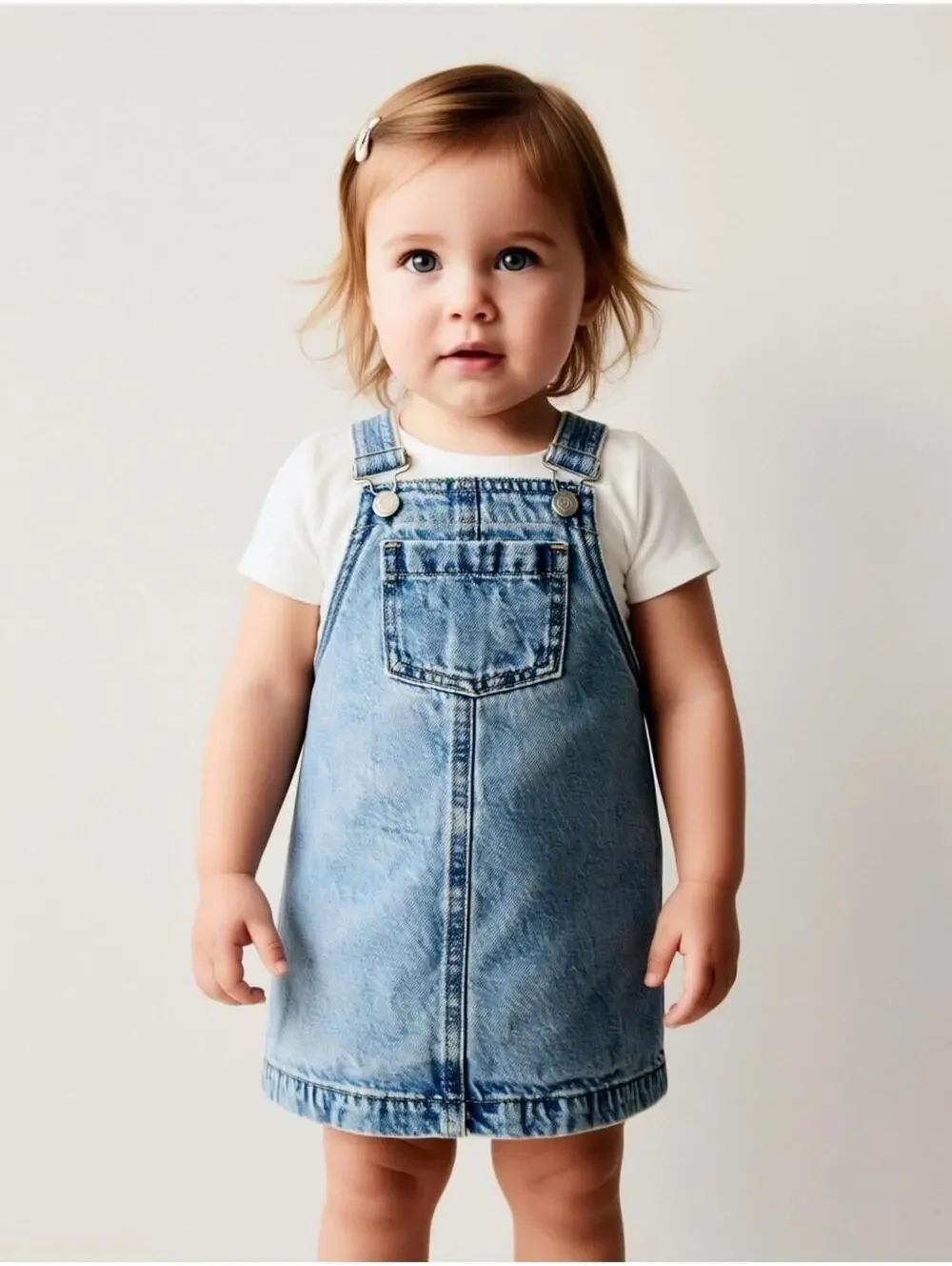 Baby Girl 12-18 mo Old Navy Denim Jean Dress 100% Cotton